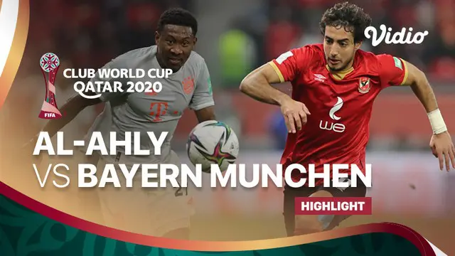 Berita video highlights semifinal Piala Dunia Antarklub 2020 antara Al Ahly melawan Bayern Munchen yang berakhir dengan skor 0-2, di mana Robert Lewandowski menorehkan dua gol tersebut, Selasa (9/2/2021) dinihari WIB.