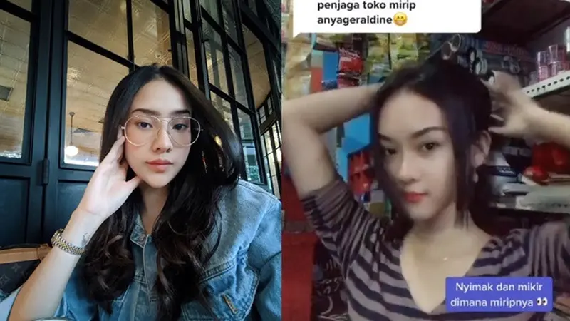 7 Potret Intan Rose, Penjaga Toko Kembaran Anya Geraldine yang Viral