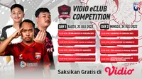 GRATIS di Vidio! Tonton Live Streaming Vidio eClub Competition 23-24 Juli 2022