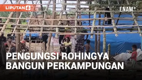 VIDEO: Ratusan Pengungsi Rohingya Bangun Perkampungan di Pekanbaru