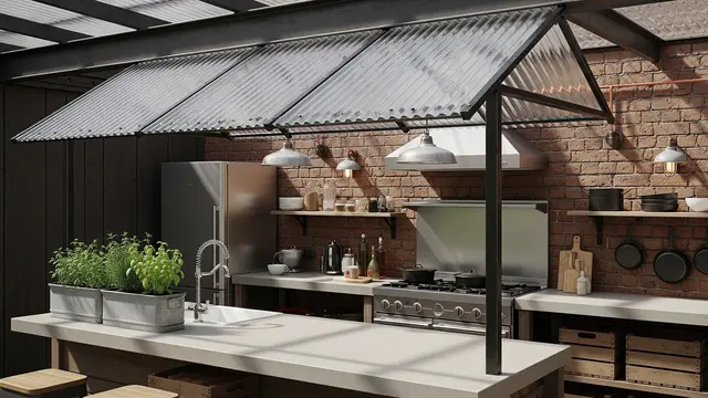 Dapur Gaya Industrial