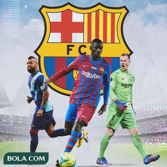 Barcelona - Arturo Vidal, Ousman Dembele, Marc-Andre ter Stegen