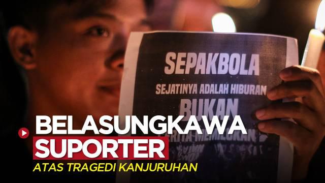 Berita video aksi belasungkawa perwakilan beberapa kelompok suporter di Jakarta atas tragedi di Stadion Kanjuruhan, Malang, Minggu (2/10/2022) malam hari WIB.