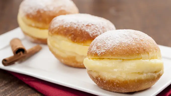resep milk cream donut