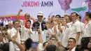 Capres nomor urut 01 Joko Widodo menghadiri Deklarasi Dukungan 10.000 Pengusaha untuk Jokowi-Ma'ruf Amin di Istora Senayan GBK, Jakarta, Kamis (21/3). Deklarasi dihadiri pengusaha skala kecil sampai besar. (Liputan6.com/Faizal Fanani)