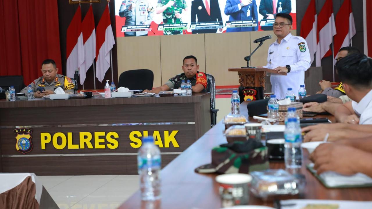 Debat Pilkada Siak Digelar di Luar Kota, Polres Bahas Skema Pengamanan Lintas Sektor