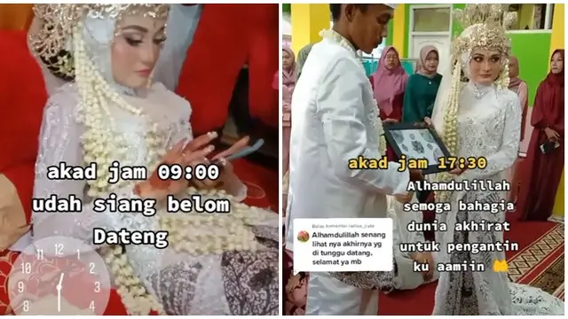 Calon Suami Telat Datang Akad Nikah, Mempelai Wanita Nunggu Sampai 9 Jam