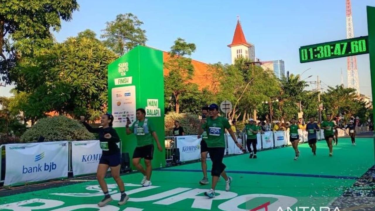 Suroboyo 10K Perdana Sukses Besar, Ratusan Pelari Cetak Waktu Impresif