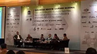 Sarasehan Industri Asuransi di kawasan Setiabudi, Jakarta Selatan, Kamis (27/02/2020).