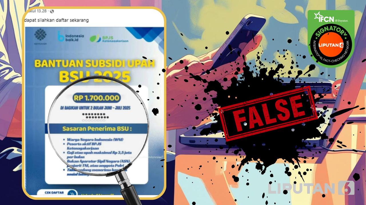 Tangkapan layar  klaim link pendaftaran BSU bagi yang belum dapat bantuan