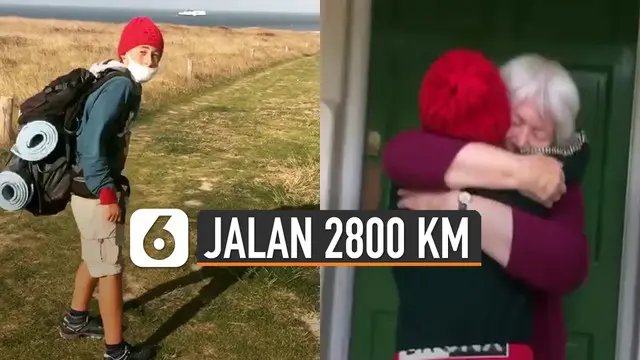 Bocah 11 tahun bernama Romeo Cox dan ayahnya dari Italia bermaksud menemui sang nenek di London yang berjarak 2800 KM.