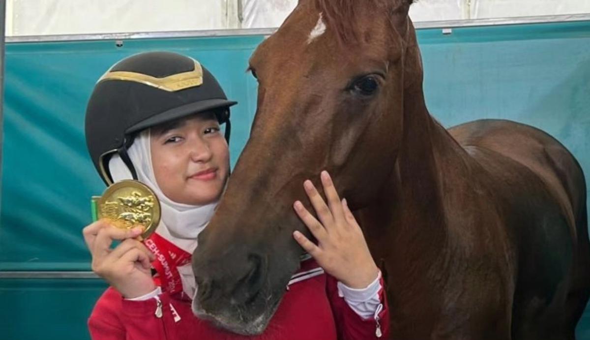 Potret Aisha Anak Irfan Hakim Berhasil Raih Emas di Ajang PON 2024