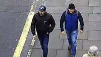 Dua orang terduga pelaku racun syaraf Novichok pada bekas agen mata-mata Rusia di Salisbury, Inggris (AP)