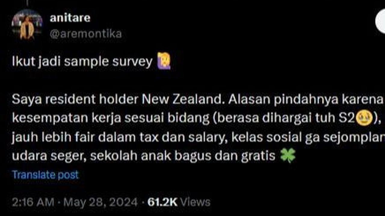 Kemudian ada pemilik akun X @aremontika yang turut memberikan survey. <br>