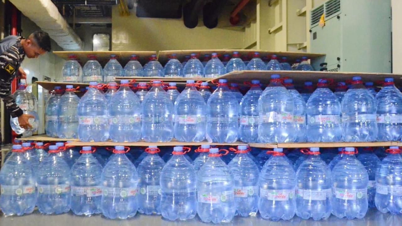 Kirimkan Ribuan Galon Air Mineral, Makanan, dan Kebutuhan Harian Lainnya<br>