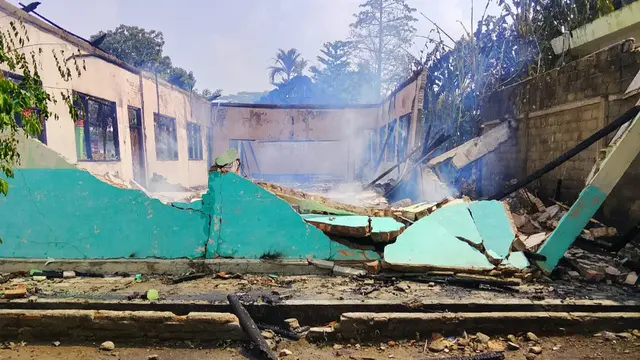 Kebakaran SDN 14 Tulang Bawang Lampung