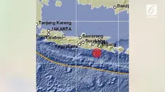 Gempa 5,2 SR mengguncang Malang, Jawa Timur. Gempa tersebut terjadi pada pukul 13.09 WIB