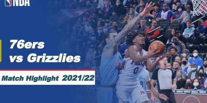 VIDEO: Highlights Laga Seru NBA Hari Ini, Philadelphia 76ers Menang atas Memphis Grizzlies 122-119