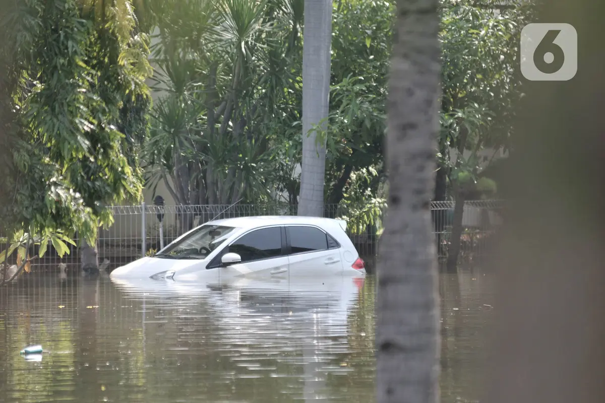 Banjir Rob Rendam Perumahan Pantai Mutiara Akibat Tanggul Jebol
