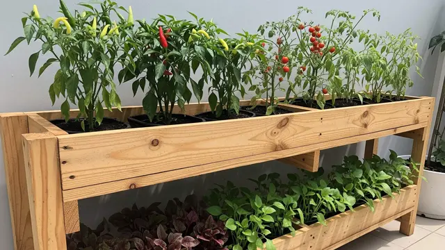 desain edible garden outdoor yang tahan panas dan hujan