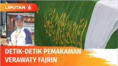 Suasana khidmat mengiringi pemakaman legenda bulu tangkis Indonesia, Verawaty Fadjrin, di Tempat Pemakamam Umum Tanah Kusir, Jakarta Selatan. Maestro bulu tangkis tersebut dikebumikan di blok khusus area makam perintis dan pejuang kemerdekaan.