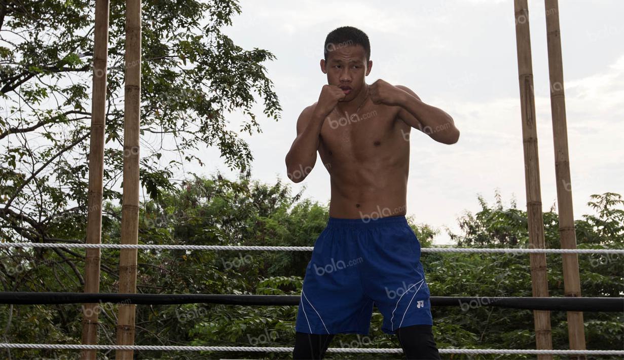 Persiapan Daud Yordan kini sudah matang dan tinggal menjaga kondisi fisik saja agar tetap dalam kondisi terbaik. (Bola.com/Vitalis Yogi Trisna)