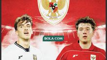 Ole Romeny dan Mauro Zijlstra, Timnas Indonesia. (Bola.com/Wiwig Prayugi)