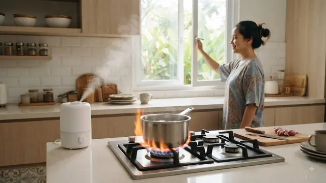 Penggunaan Humidifier di Dekat Kompor