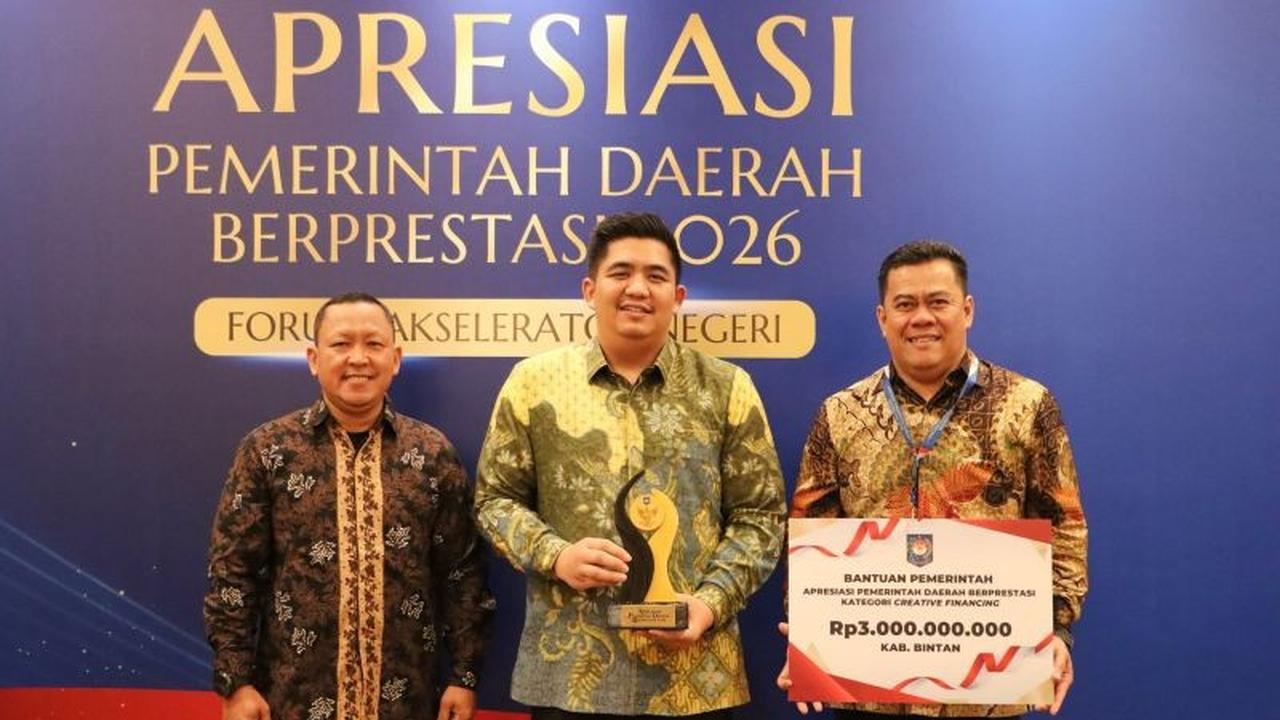 Kabupaten Bintan Raih Insentif Fiskal Rp3 Miliar dari Kemendagri Berkat Inovasi Pembiayaan Kreatif
