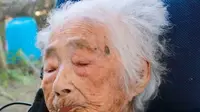 Nabi Tajima Manusia Tertua di Dunia Meninggal di Jepang pada Usia 117 Tahun  (Kikai Town/Kyodo News, AP)