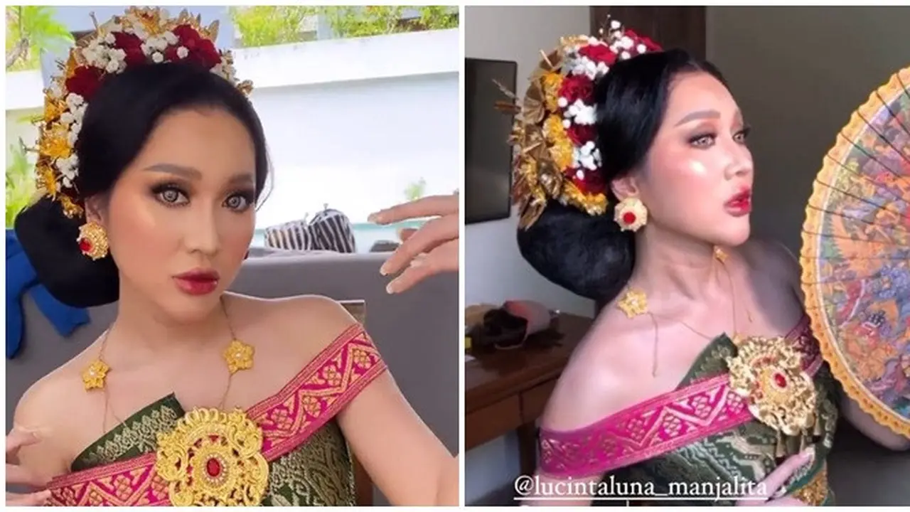 7 Potret Lucinta Luna Tampil dengan Busana Adat Bali, Curi Perhatian
