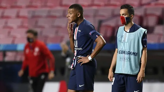 Ekspresi Neymar dan Mbappe Gagal Juara Liga Champions