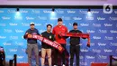 Terdapat sejumlah kelompok yang hadir dalam jumpa fans bersama Peter Schmeichel. Beberapa di antaranya meliputi United Army, United Indo, Simpatisan United, hingga Indo Red Army. (Liputan6.com/Johan Tallo)