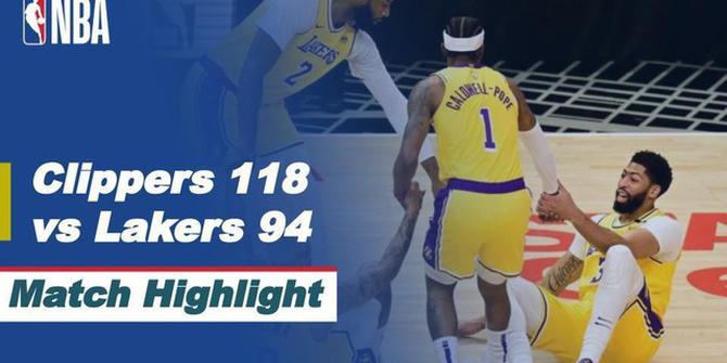 VIDEO: Highlights NBA, LA Clippers Kembali Permalukan LA Lakers 118-94
