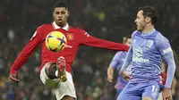 Tiga gol kemenangan Manchester United atas Bournemouth masing-masing disumbangkan oleh Casemiro, Luke Shaw dan Marcus Rashford. (AP Photo/Dave Thompson)