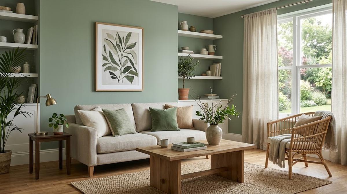 Dekorasi Rumah Cat Hijau Agar Terlihat Elegan/AI Generated