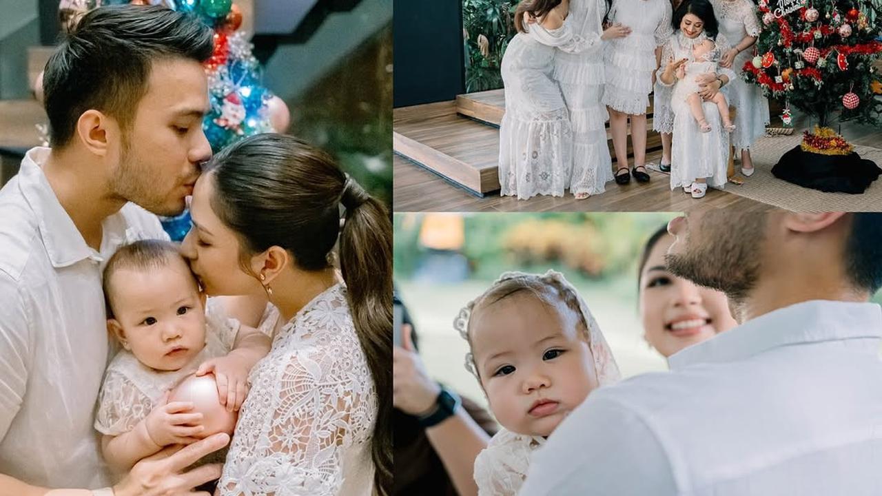 Jessica Mila Rayakan Natal Bersama Keluarga, Ekspresi Baby Kyarra Bikin Gemas