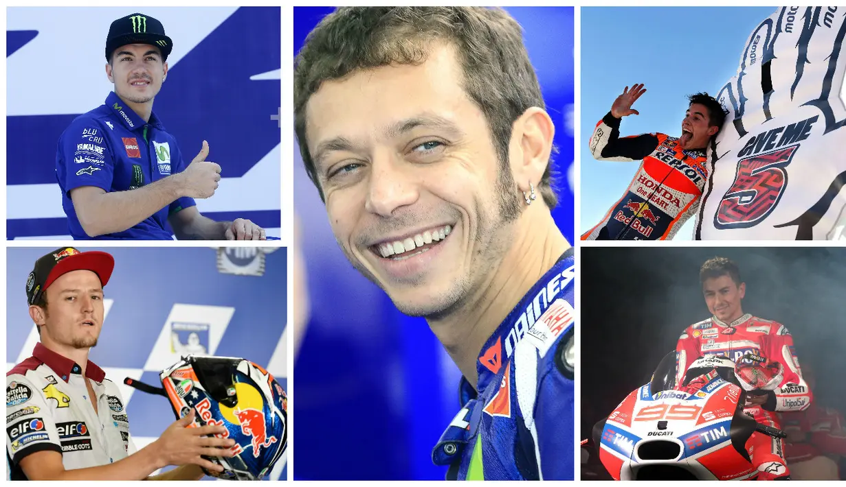 5 Pebalap Jadi Trending Topik Jelang MotoGP 2017. (Bola.com/EPA)