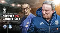 Chelsea VS Cardiff City (Liputan6.com/Abdillah)