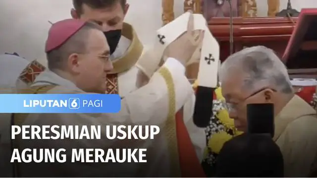 Ribuan umat Katolik di Merauke Papua menghadiri ibadah ekaristi dalam rangka peresmian Monsinyur Petrus Canisius Mandagi sebagai Uskup Agung Merauke. Peresmian dilakukan oleh Dubes Vatikan untuk Indonesia, Monsinyur Nunsius Piero Pioppo.