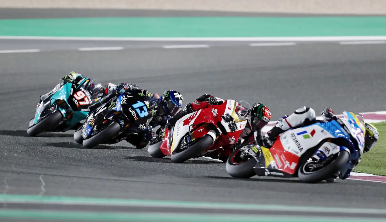 Menurut pembalap top Indonesia ini, MotoGP Mandalika menjadi pembuktian Indonesia di kancah Internasional setelah 25 tahun absen ikut serta. (AFP/Karim Jaafar)