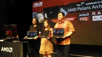 Peluncuran Asus X550IU, notebook gaming pertama dengan AMD Polaris. (Liputan6.com/ Agustinus Mario Damar)