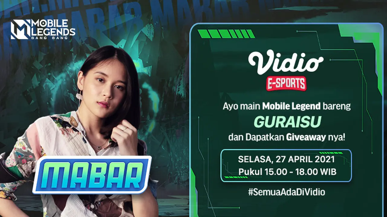 Streaming MABAR Mobile Legends Bersama Guraisu Eksklusif di Vidio