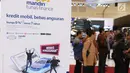 Suasana booth Bank Mandiri di GIIAS 2017, Tangsel, Kamis (10/8). Hingga saat ini, Bank Mandiri telah mengucurkan Rp23,7 triliun untuk Kredit Kendaraan Bermotor, tumbuh 24,64% secara tahunan. (Liputan6.com/Angga Yuniar)