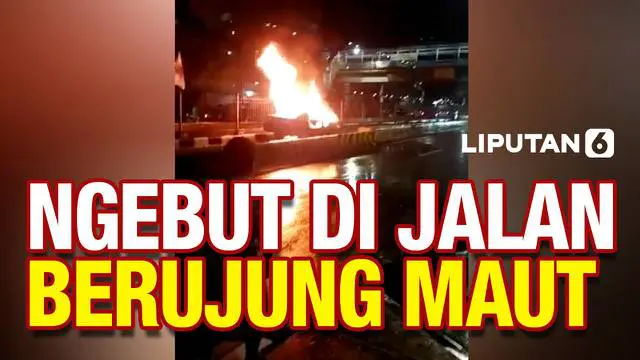 Kecelakaan mengenaskan terjadi Senin (7/2) dini hari di kawasan Gunung Sahari Jakarta. Sebuah sedan terbakar dan tewaskan sopir dan penumpang usai tabrak pembatas busway.