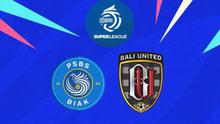 Ilustrasi PSBS Biak vs Bali United di BRI Super League. (Bola.com/Benediktus Gerendo Pradigdo)
