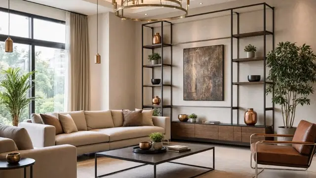 Panduan Memadukan Material Logam di Interior Ruangan (AI generated)