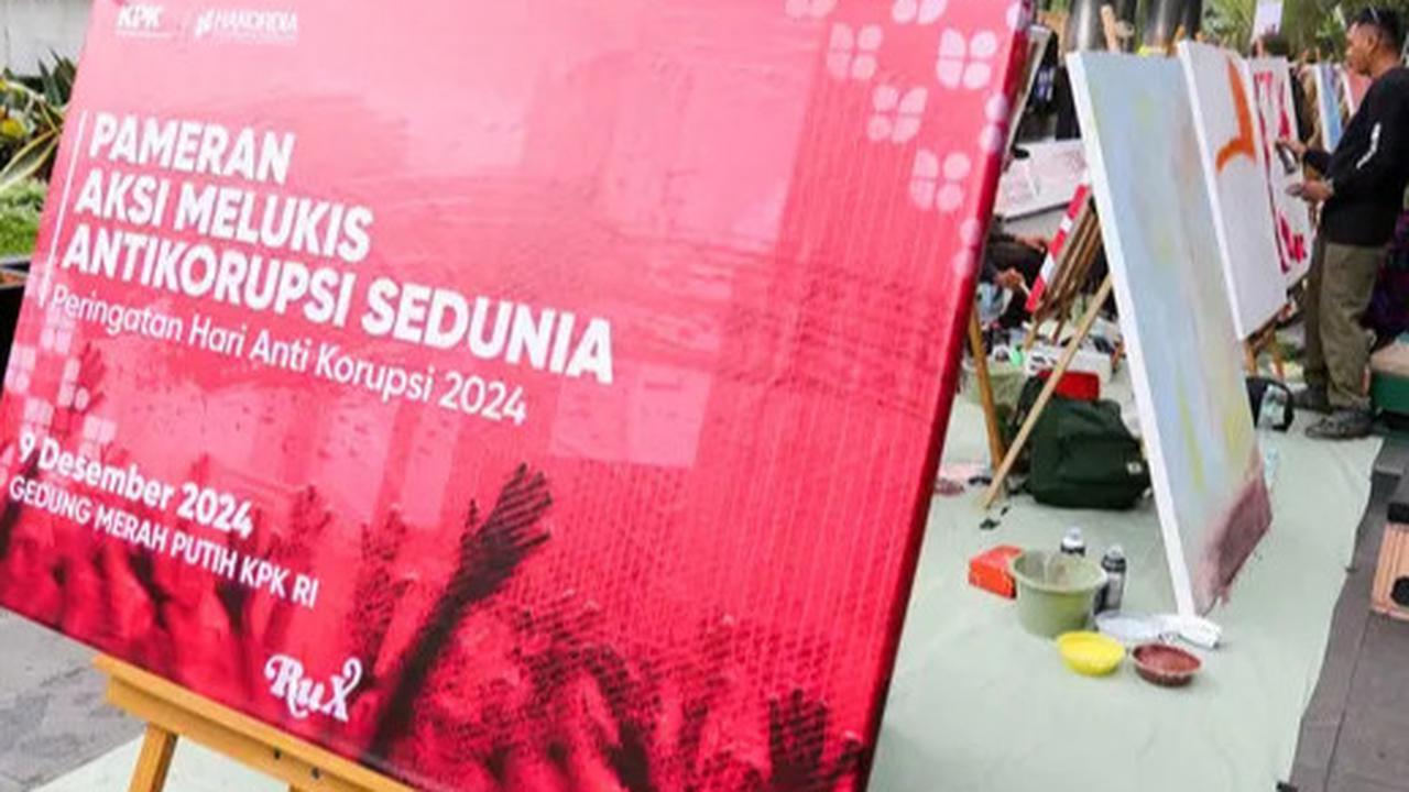 Melalui Guratan Kuas, 20 Seniman Lukis Tumpahkan Kritik Perilaku Korup