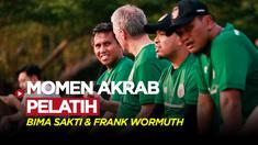 Berita Video, momen kedekatan Frank Wormuth dengan Bima Sakti di lapangan