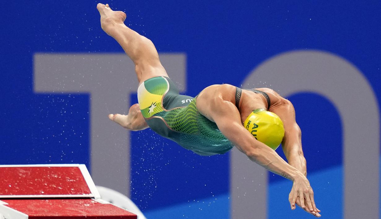 Emma McKeon, perenang putri Australia berusia 27 tahun ini sukses mengoleksi total 7 medali, dengan rincian 4 medali emas dan 3 medali perunggu. (Foto: AP/David Goldman)